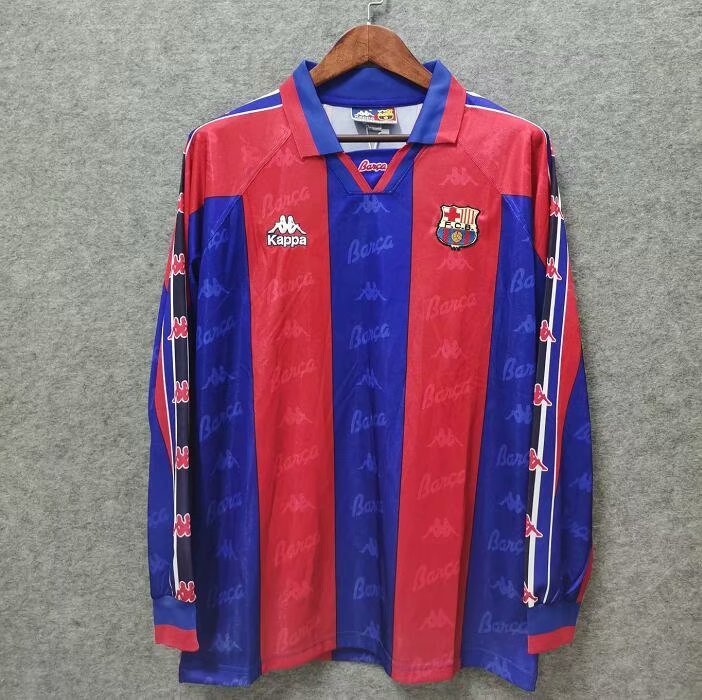 AAA Quality Barcelona 96/97 Home Long Soccer Jersey